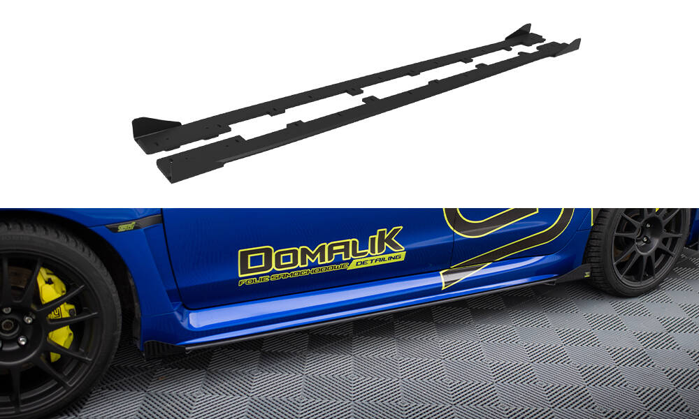 Zijskirts met Canards Subaru Impreza WRX STI GK Maxton Street Pro