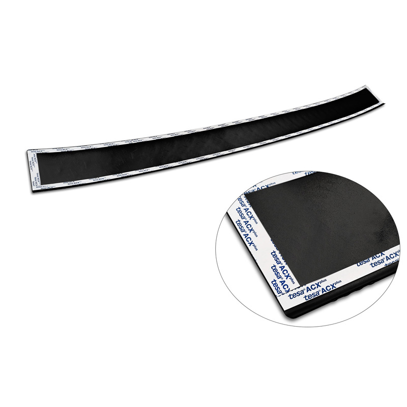 Matzwart Aluminium Achterbumperprotector  Citroën Space Tourer & Jumpy 2016- / Peugeot Traveller & Expert 2016- / Toyota Proace Verso 2016- / Opel Vivaro & Zafira Life 2019- (modellen met ongespoten bovenzijde bumper) 'Riffled Plate'