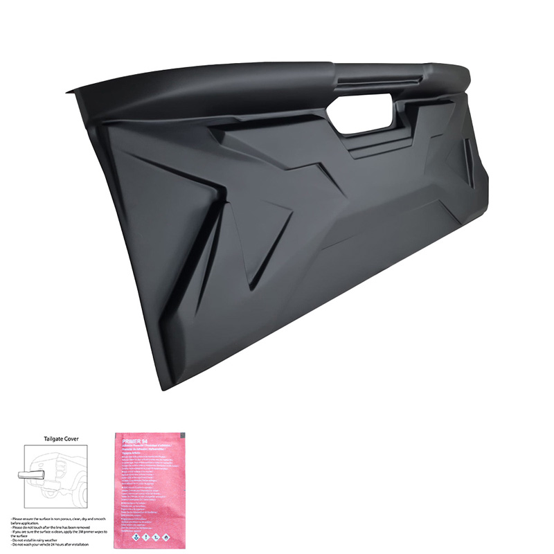 Achterklepcover  Nissan Navara NP300 (D23) 2014-2021 - Matzwart