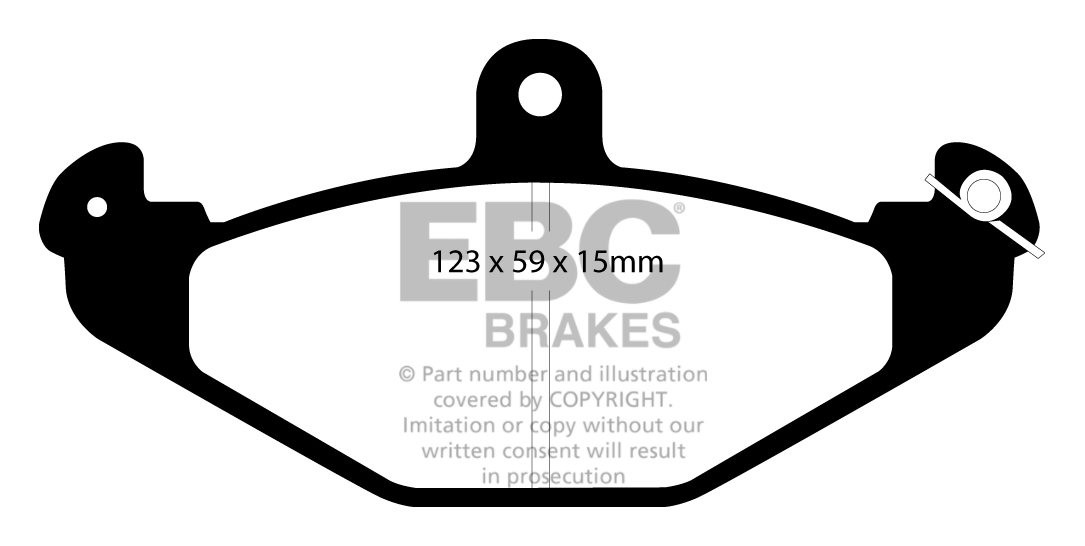 EBC Brakes LOTUS Elise 1.6 2010-.. Remblokken achterzijde greens