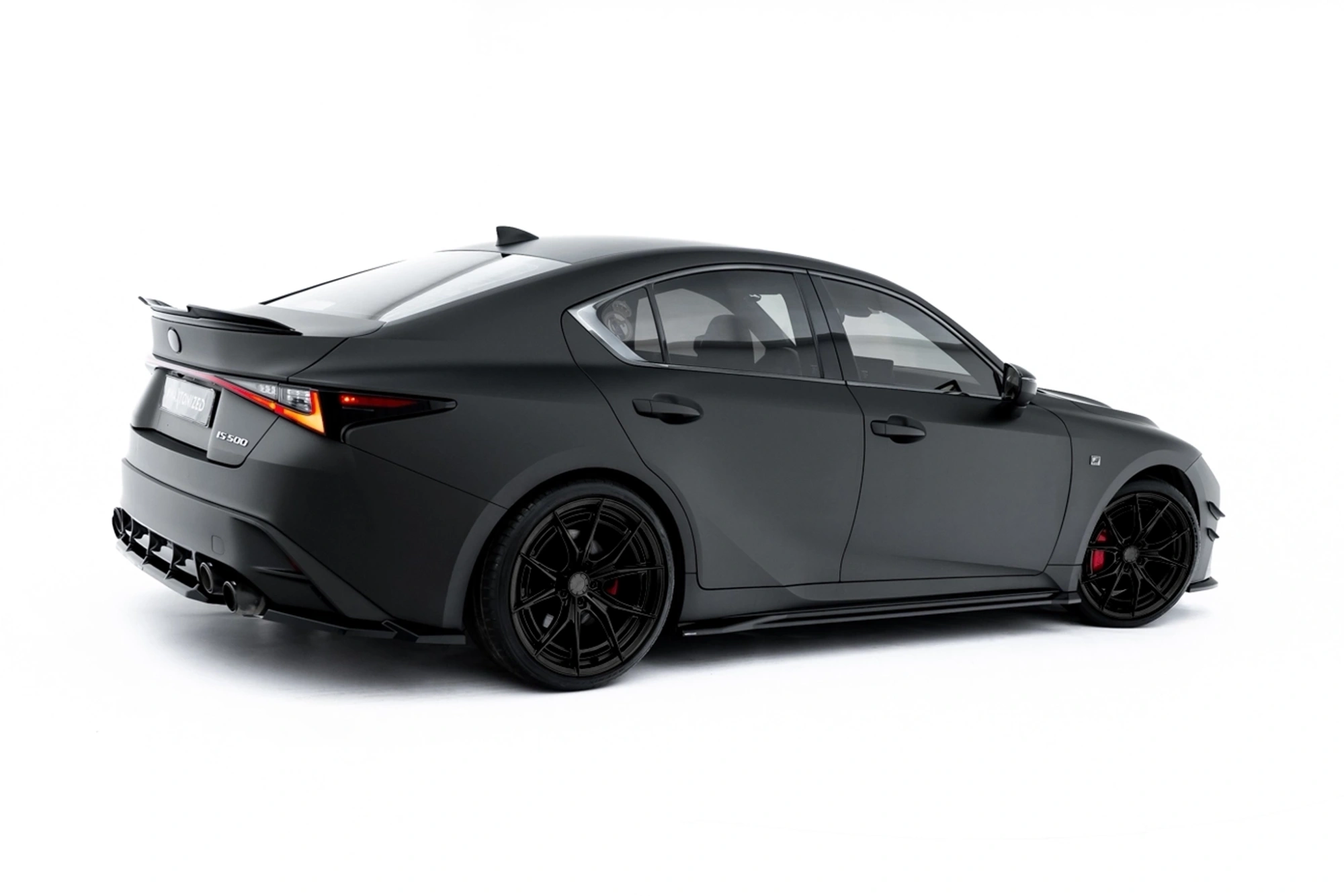 Zijskirts Lexus IS 500 Mk3 Facelift 2 (XE30) Maxton Glans Zwart
