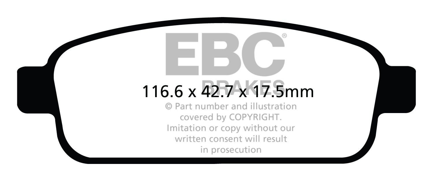 EBC Brakes CHEVROLET Cruze 2.0 TD (150) 2009-.. Remblokken achte