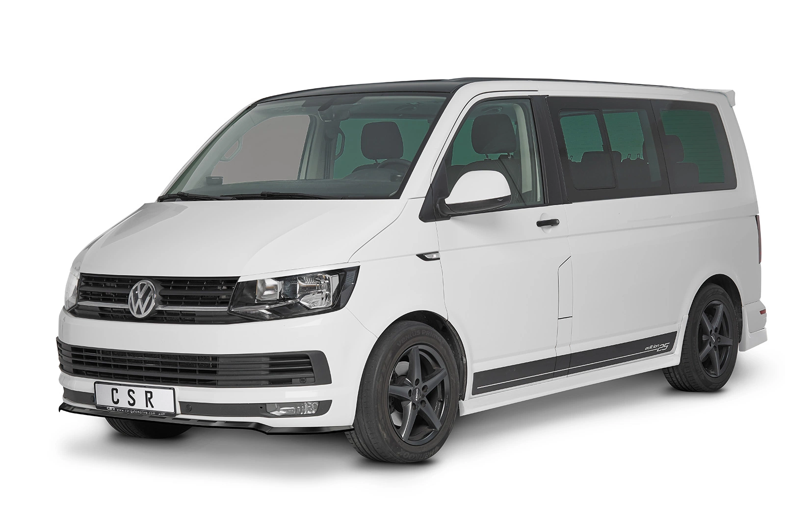 Voorspoiler VW T6 Bus 2015–2019 (2. Facelift) – CSR Automotive – Glans Zwart