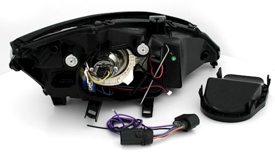 Koplampen Ford Focus 98-01 LED chroom