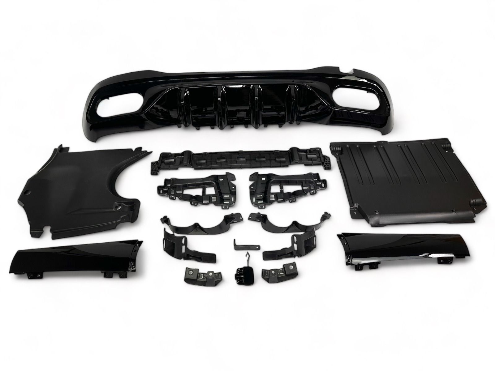 Diffuser Mercedes C Klasse W206 S206 C43 AMG Look Zwart