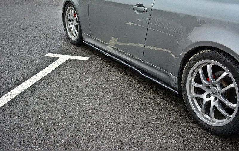 Zijskirts Diffusers Infiniti G35 Coupe Glanzend Zwart