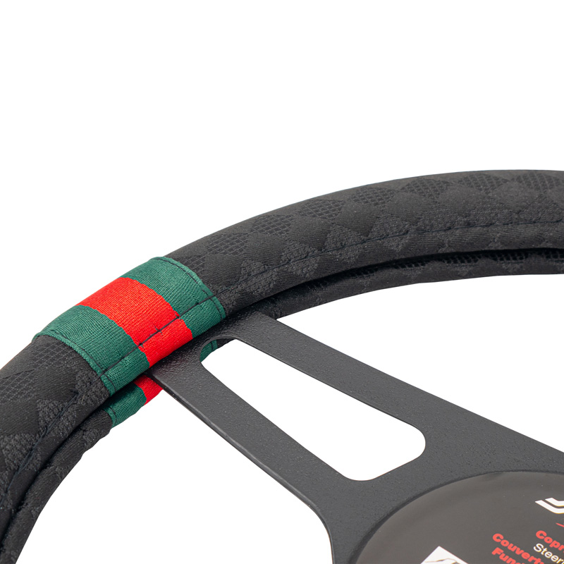 Simoni Racing Stuurwielhoes G-Style - Zwart/Groen/Rood - 37-39cm