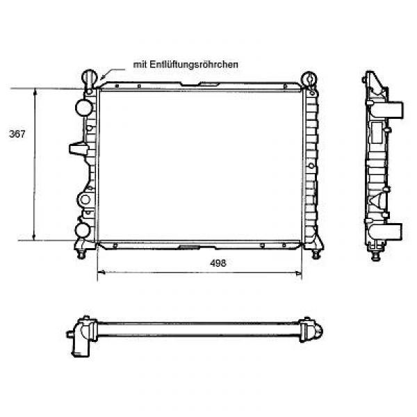 Radiator TIPO ALFA ROMEO 155 90-99 498x363x31 TEMPRA & DEDRA