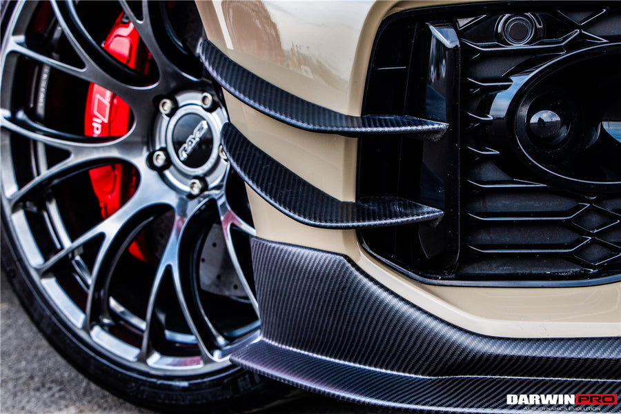 Audi RS4 B9.5 BKSS Style Carbon Fiber Front Bumper Canards 2020-2022
