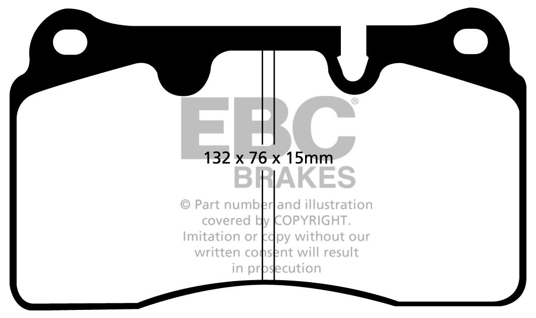EBC Brakes VW Touareg 6.0 2005-2010 Remblokken voorzijde yellows