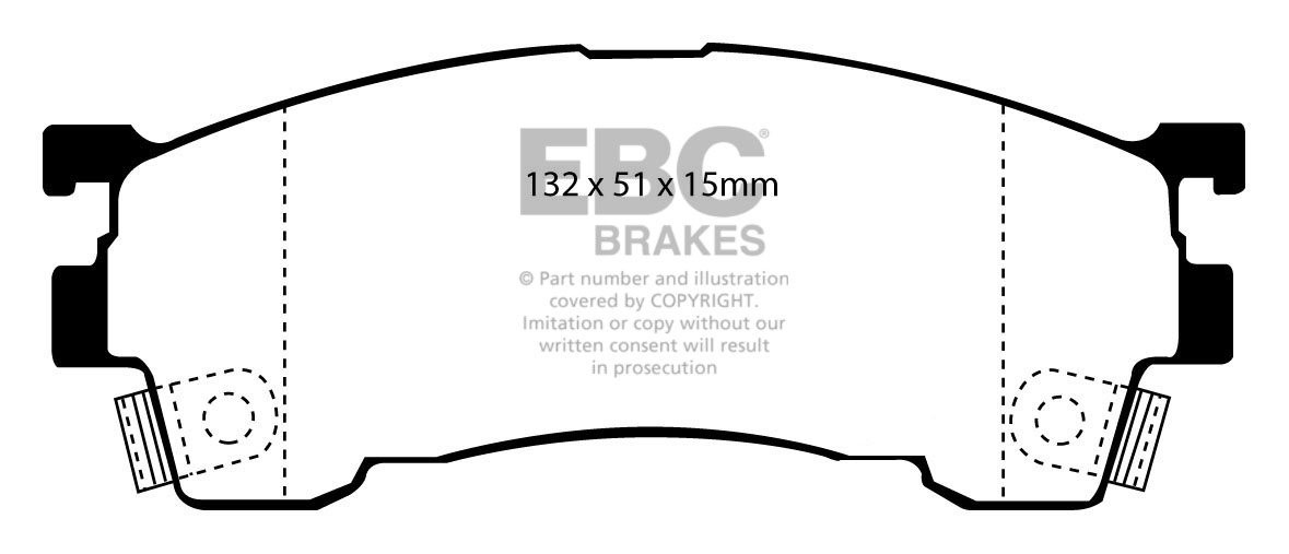 EBC Brakes Mazda Xedos 6 2.0 92-2000 Remblokken voorzijde greens