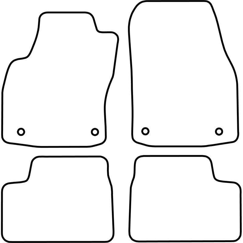 Automatten Velours  Opel Astra H TwinTop 2006-