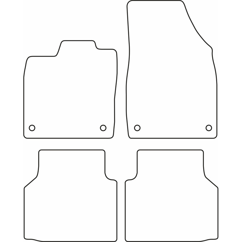 Automatten Velours  Volkswagen ID.4 2020- / ID.5 2021- & Audi Q4 (F4) E-Tron 2021-