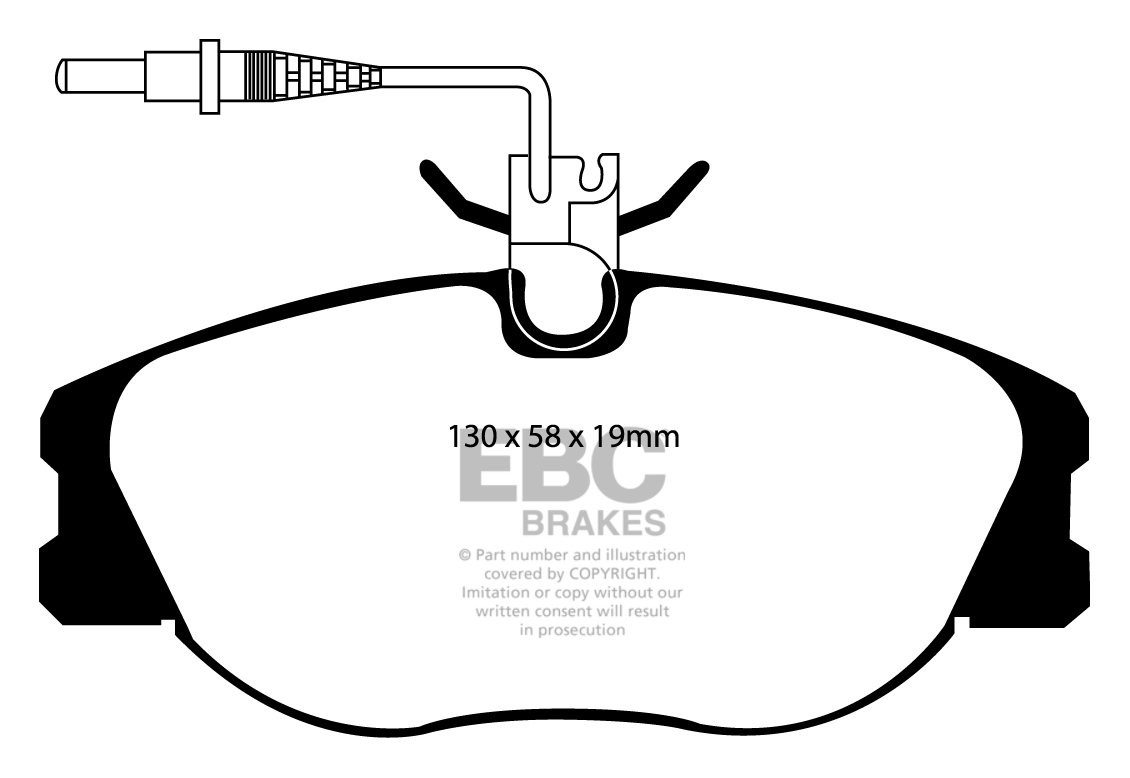 EBC Brakes LANCIA Zeta 2.0 Turbo 94-99 Remblokken voorzijde