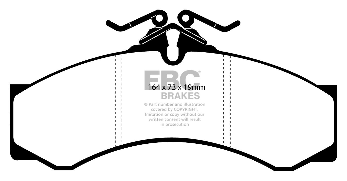 EBC Brakes VW BEDRIJFSWAGEN LT 46 97-2006 Remblokken voorzijde