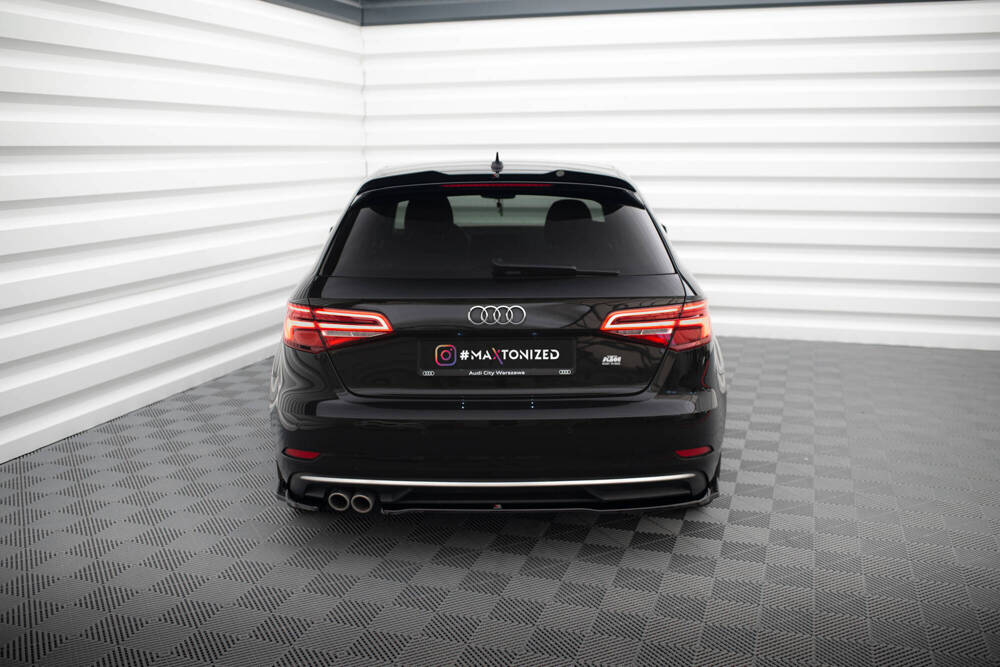 Diffuser Audi A3 8V Sportback FL 16-20 Maxton Glans Zwart