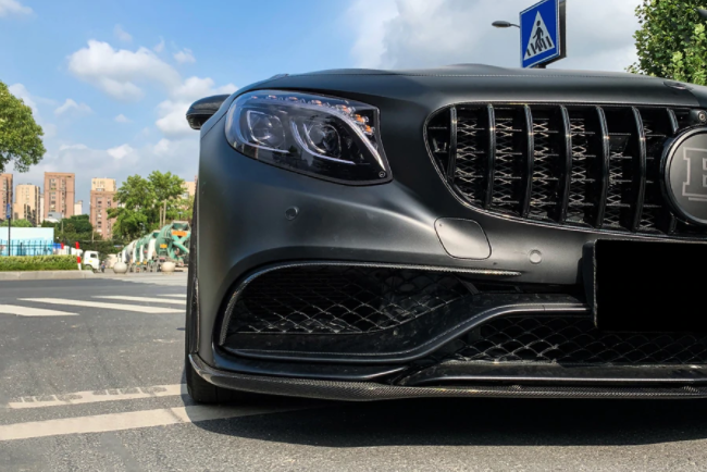 Mercedes Benz C217 S63/S65 AMG Coupe Carbon Voorbumper Lijst 2014-2017