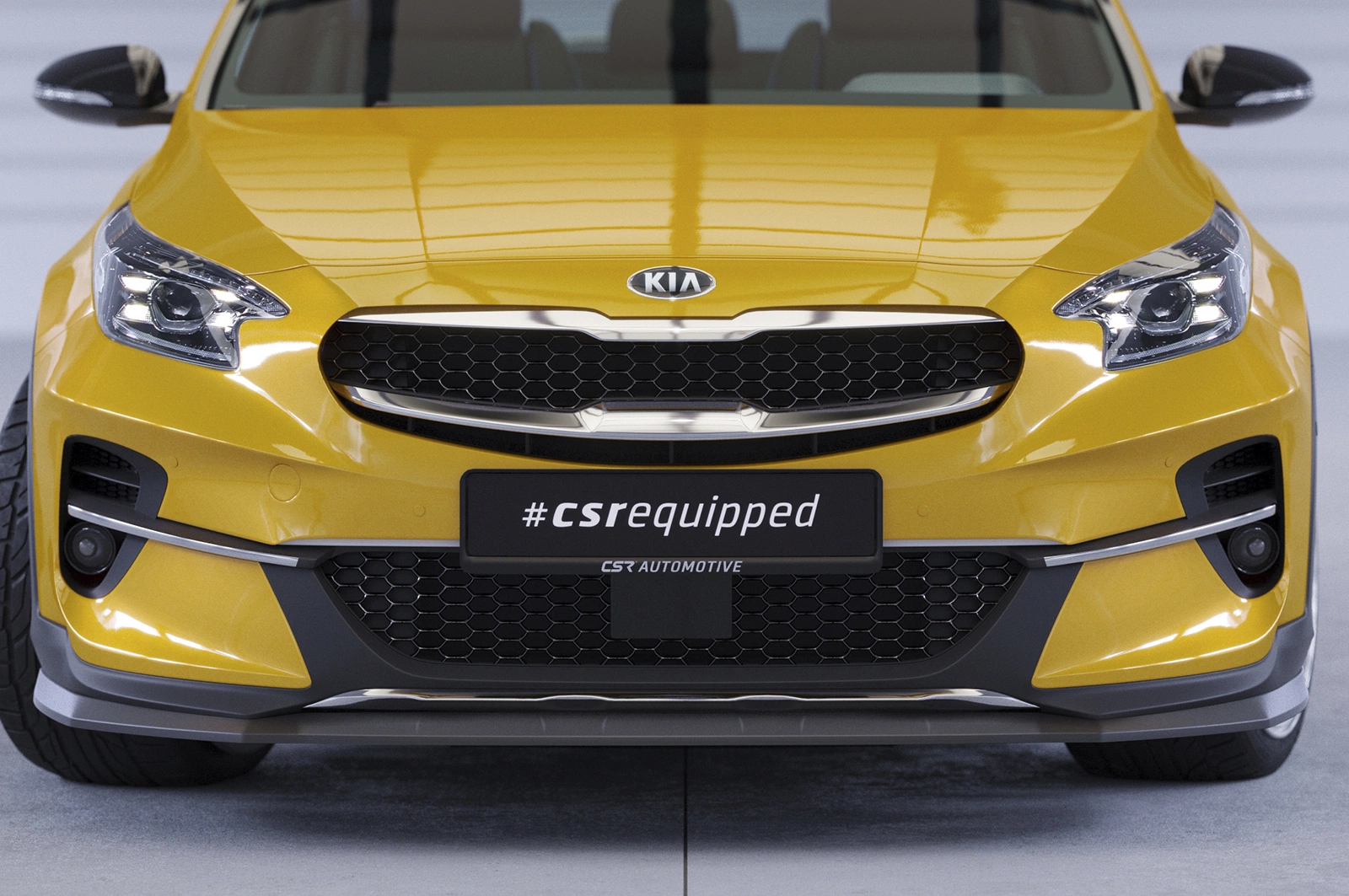 Voorspoiler Kia XCeed Glans Zwart van CSR Automotive (2019-)