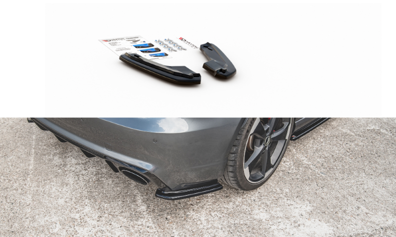 Achterzij Spoiler V.1 Audi RS3 8V Sportback Glanzend Zwart