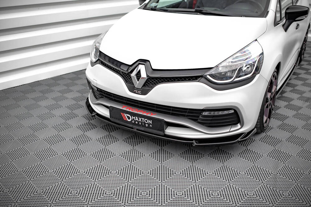 Voorspoiler V.2 Renault Clio 4 RS Maxton Glans Zwart