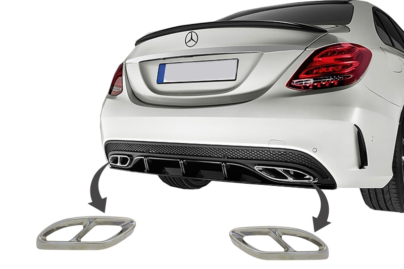 Sierstukken 43 AMG look Mercedes C W205 E W212 GLE W166 GLC W253