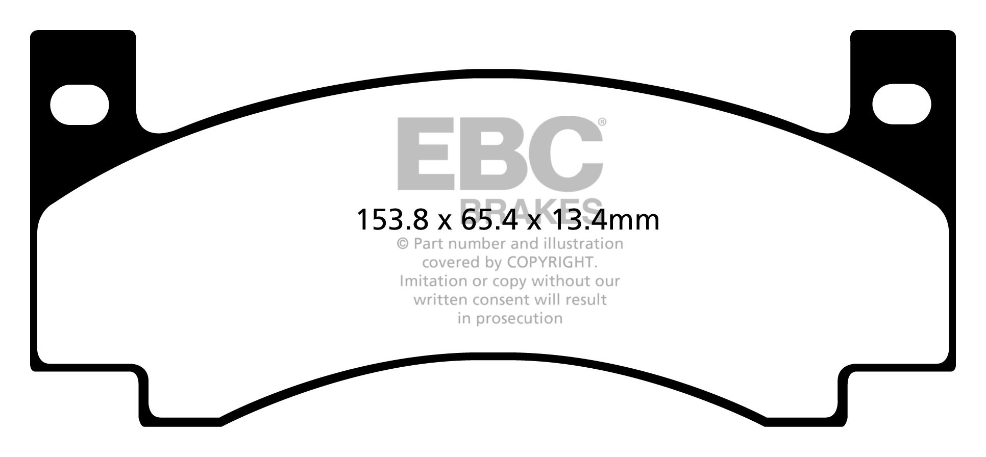 EBC Brakes DODGE (USA) Challenger 3.2 70-72 Remblokken voorzijde