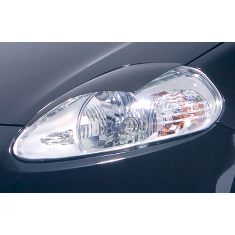 Koplampspoilers  Fiat Grande Punto 2005- (ABS)