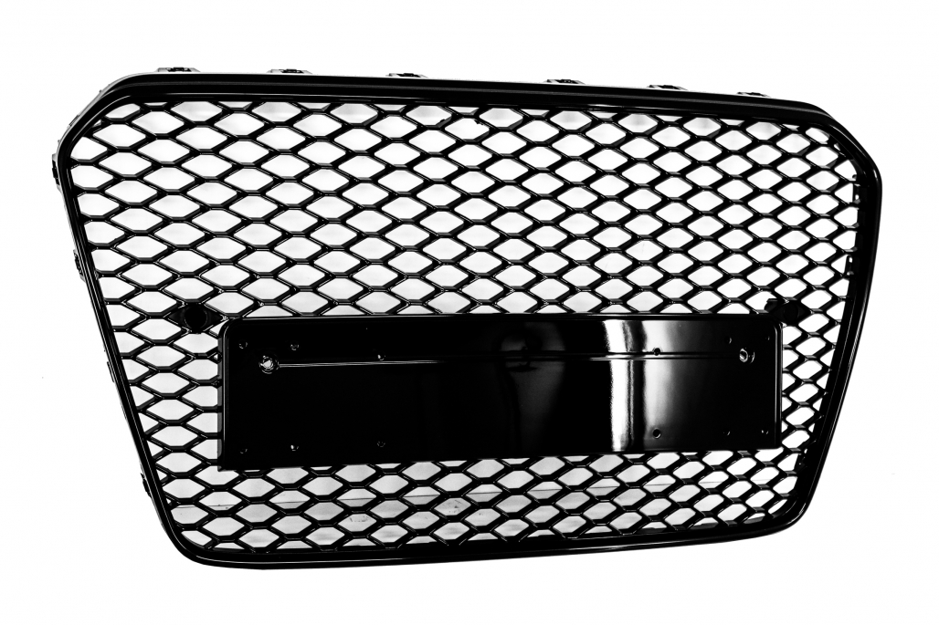 Grill Zonder Logo AUDI A5 8T (2012-2015) RS Design Glans Zwart