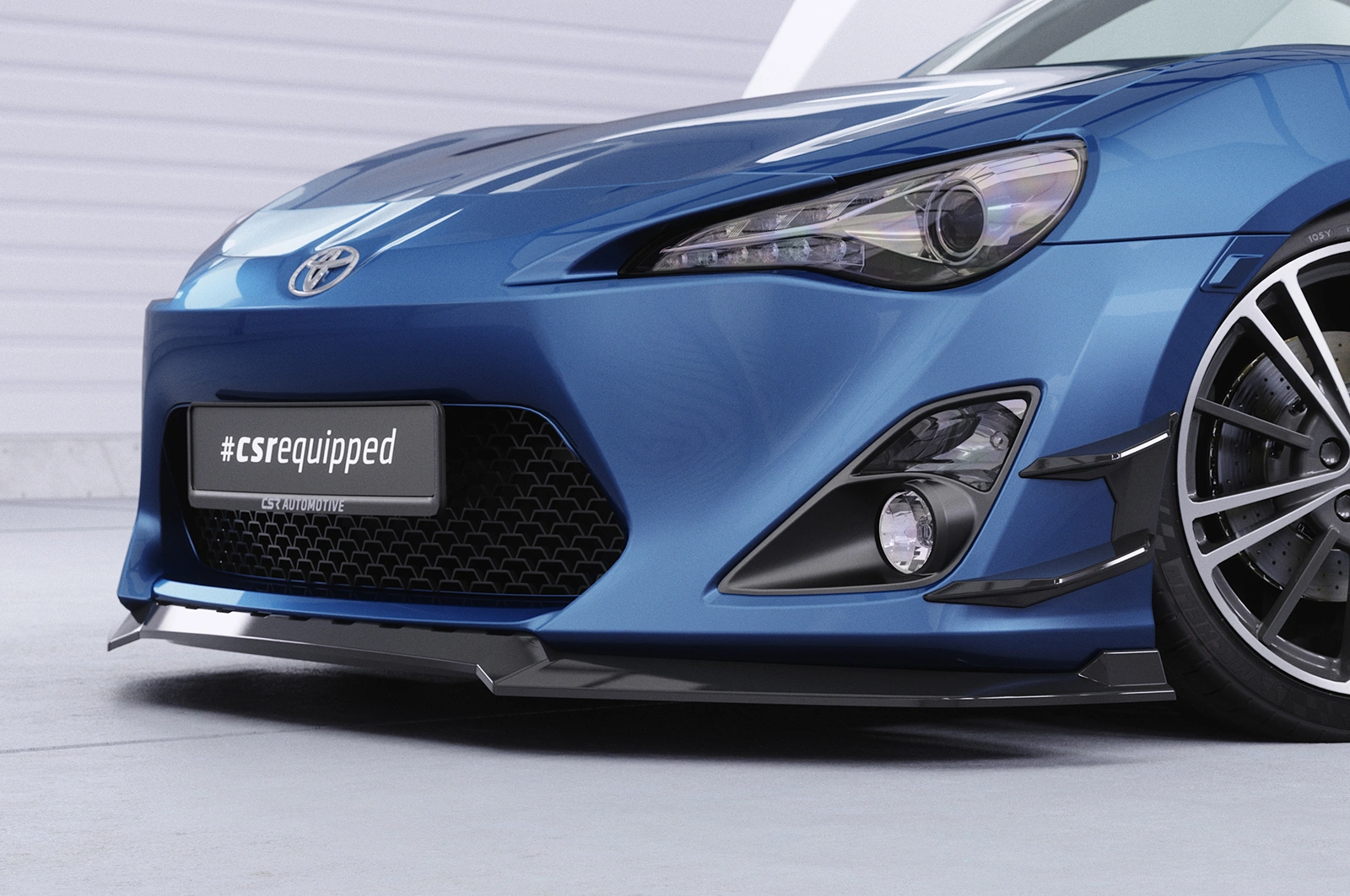 Voorspoiler Toyota GT86 (ZN6) Glans Zwart van CSR Automotive (2012-2016)