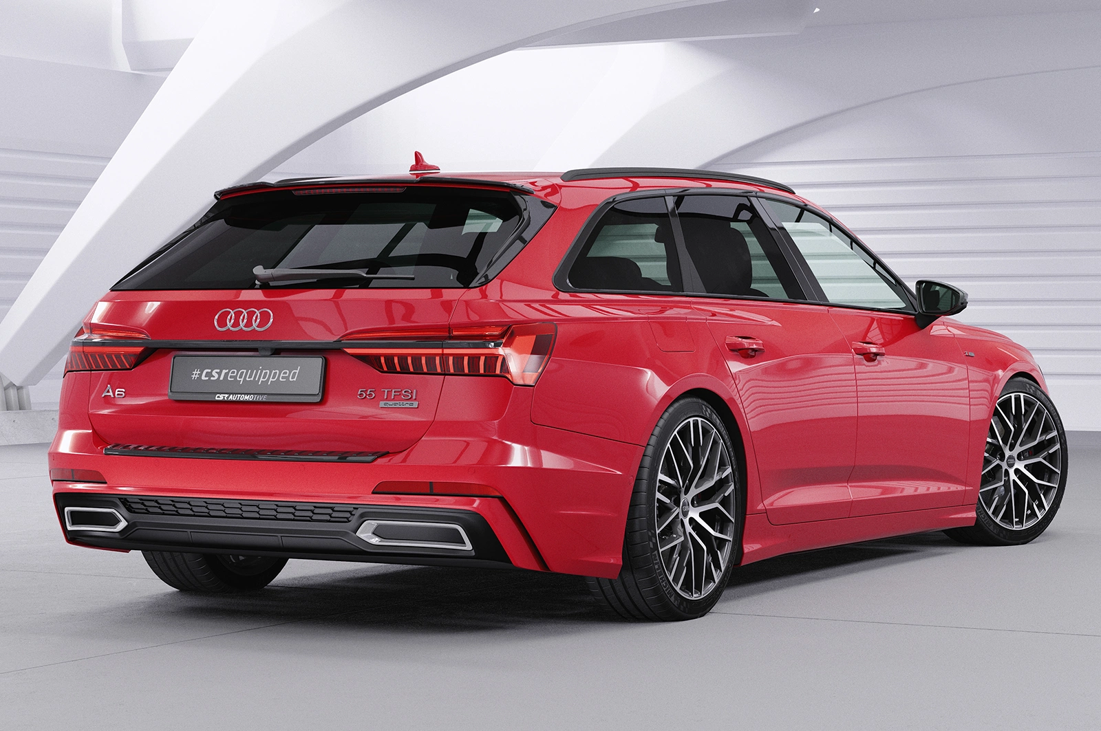 Achterspoiler Audi A6 C8 (Typ 4K/F2) Avant Glans Zwart 2018 – CSR Automotive