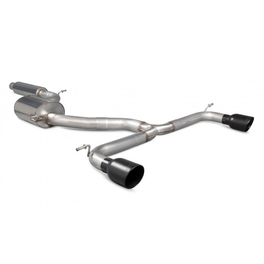 Scorpion uitlaat Volkswagen MK7.5 Golf GTi (TCR & GPF Models) resonerend & Zwart keramiek