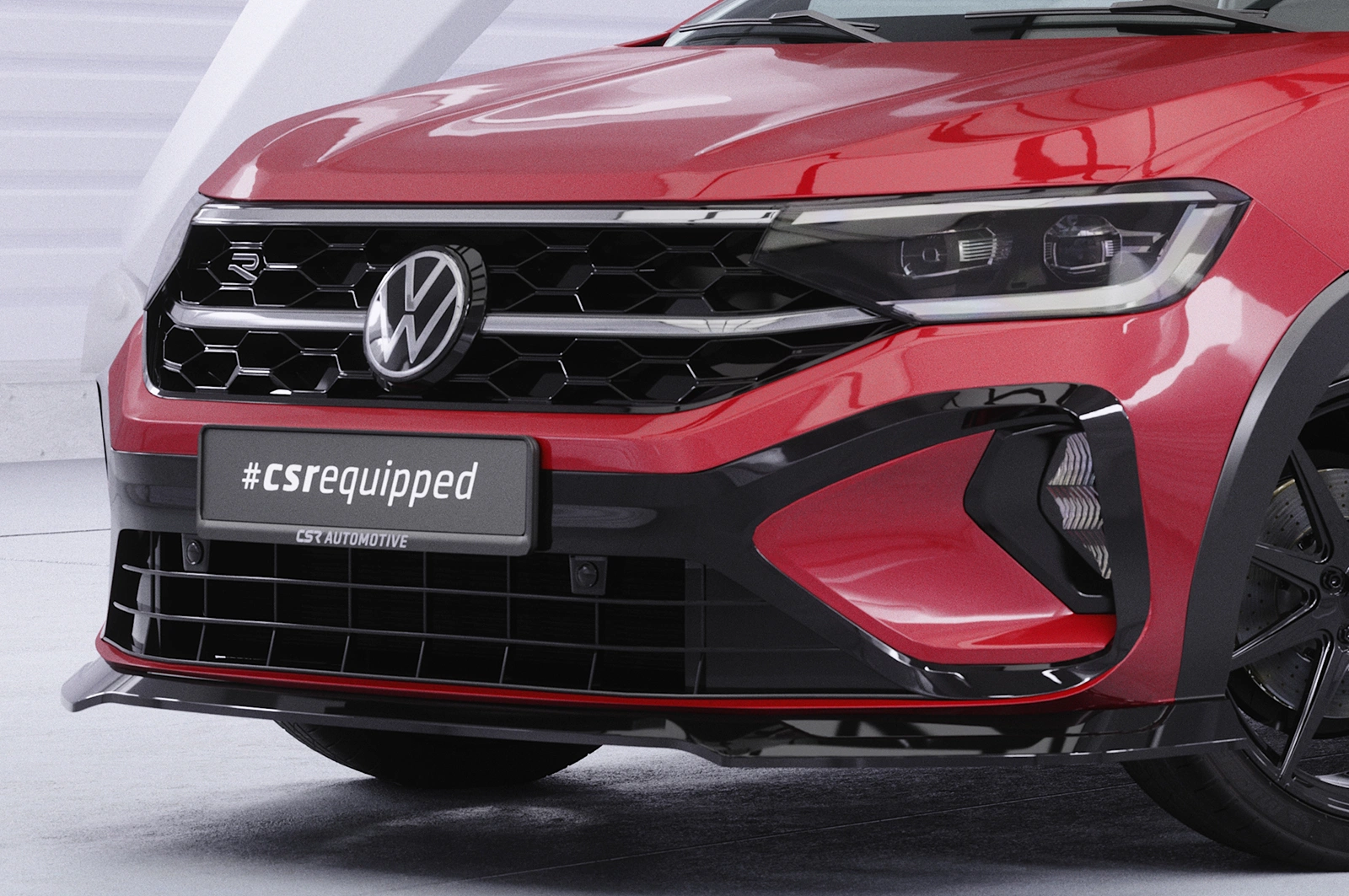 Voorspoiler VW Taigo (Typ CS) glans zwart