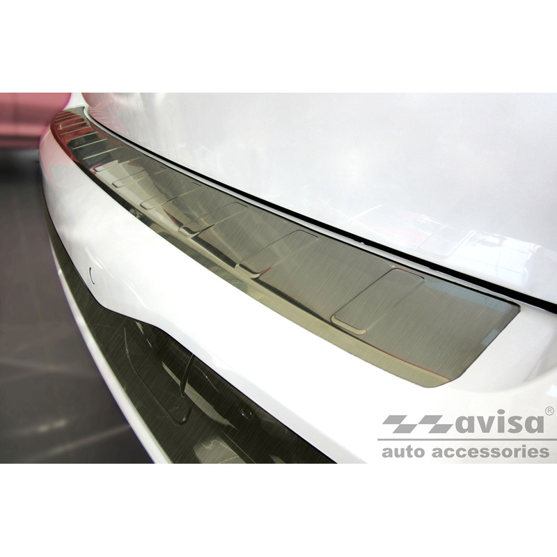 Titanium RVS Achterbumperprotector  BMW X7 (G07) 2019- met M-Pakket 'Ribs'