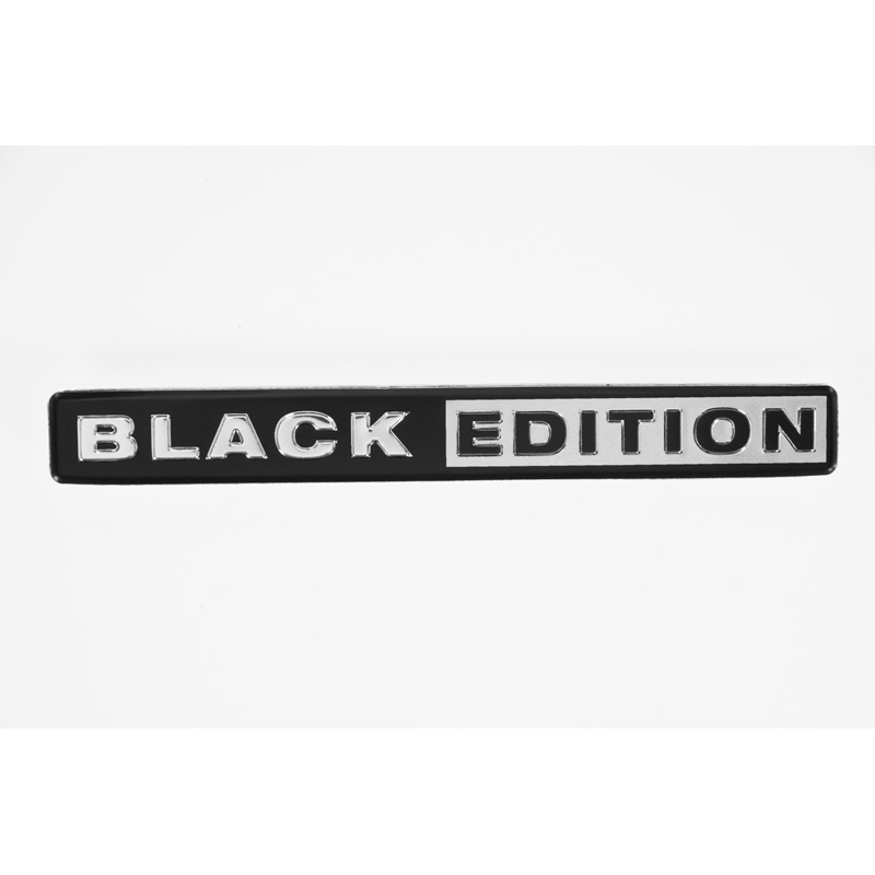Aluminium Embleem/Logo - BLACK EDITION - 11,8x1,4cm