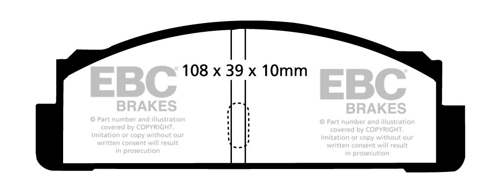 EBC Brakes FIAT X1/9 1.5 79-82 Remblokken achterzijde greenstuff