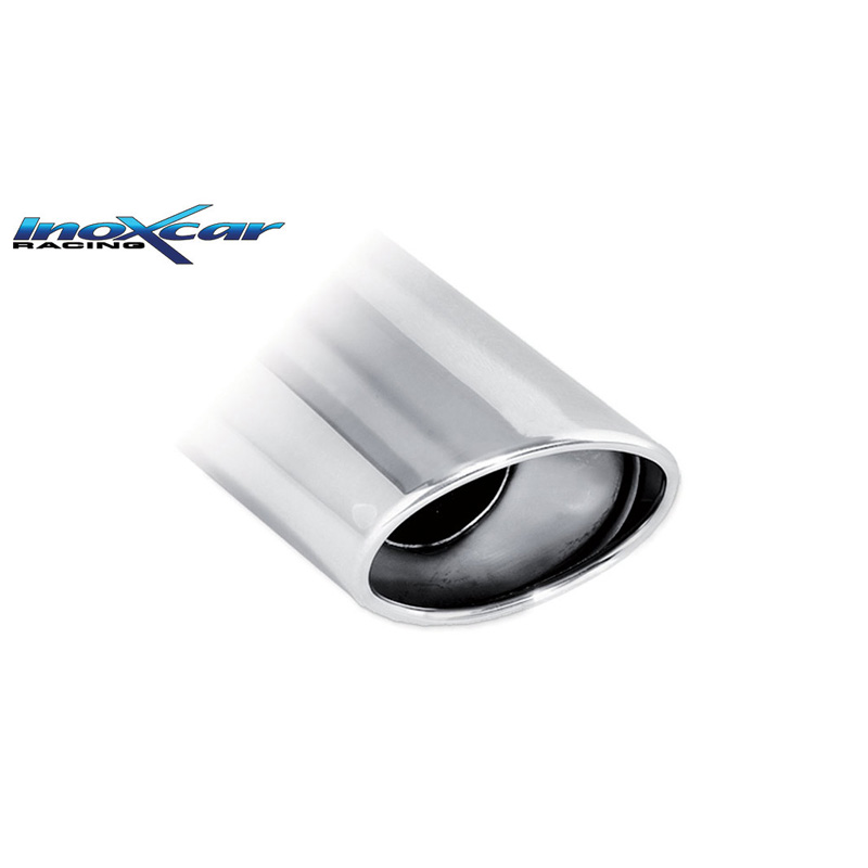 100% RVS Dubbele sportuitlaat  Mercedes A-Klasse W176 250 Sport 2.0T 211pk 2WD 2012-2015 1x120x80mm