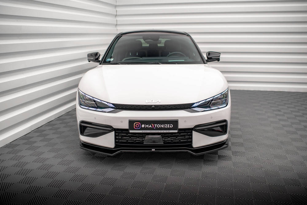 Voorspoiler V.1 Kia EV6 GT-Line Maxton Glans Zwart