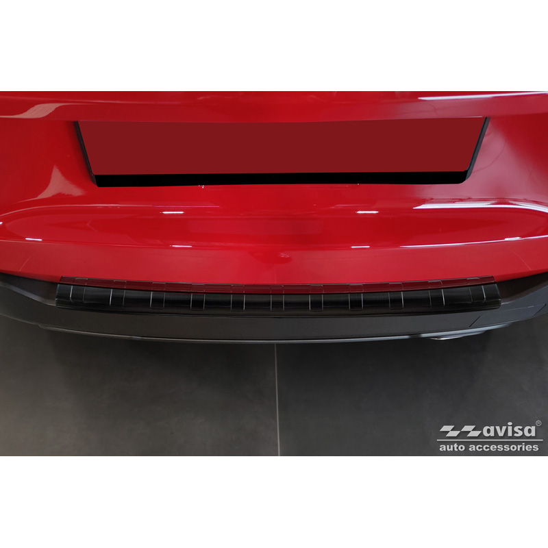 Zwart RVS Achterbumperprotector  Jeep Avenger + EV 2023- 'Ribs'