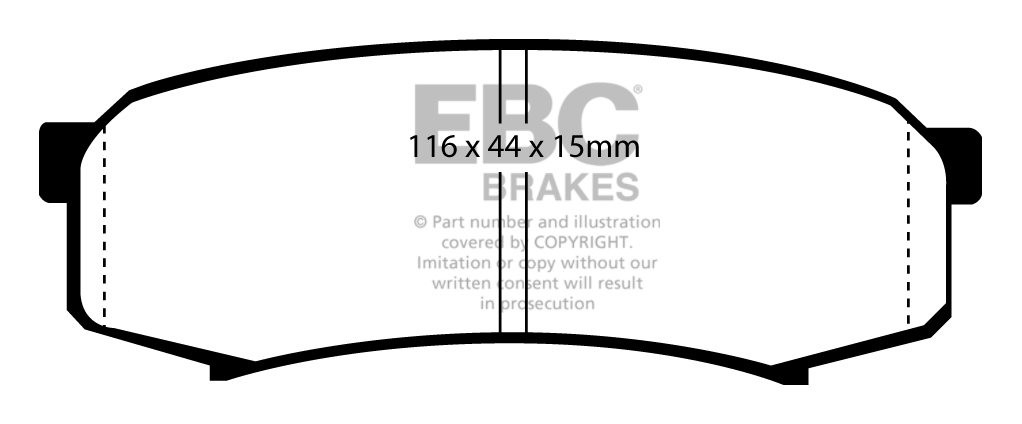 EBC Brakes TOYOTA Landcruiser 3.0 TD (KDJ90) 2000-2003 Remblokke