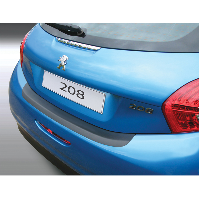 ABS Achterbumper beschermlijst  Peugeot 208 3/5 deurs 2012-2019 Zwart