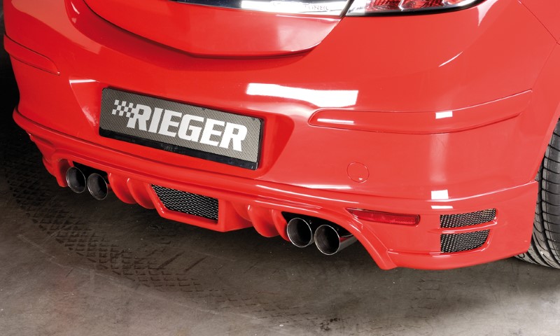 Achterbumper Diffusor met uitsparing voor enkele einddemper links Opel As