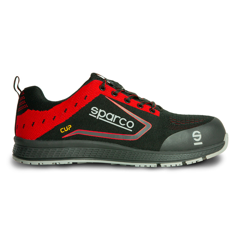 Sparco Lichtgewicht Werkschoenen Cup S1P Albert Zwart/Rood Maat 43