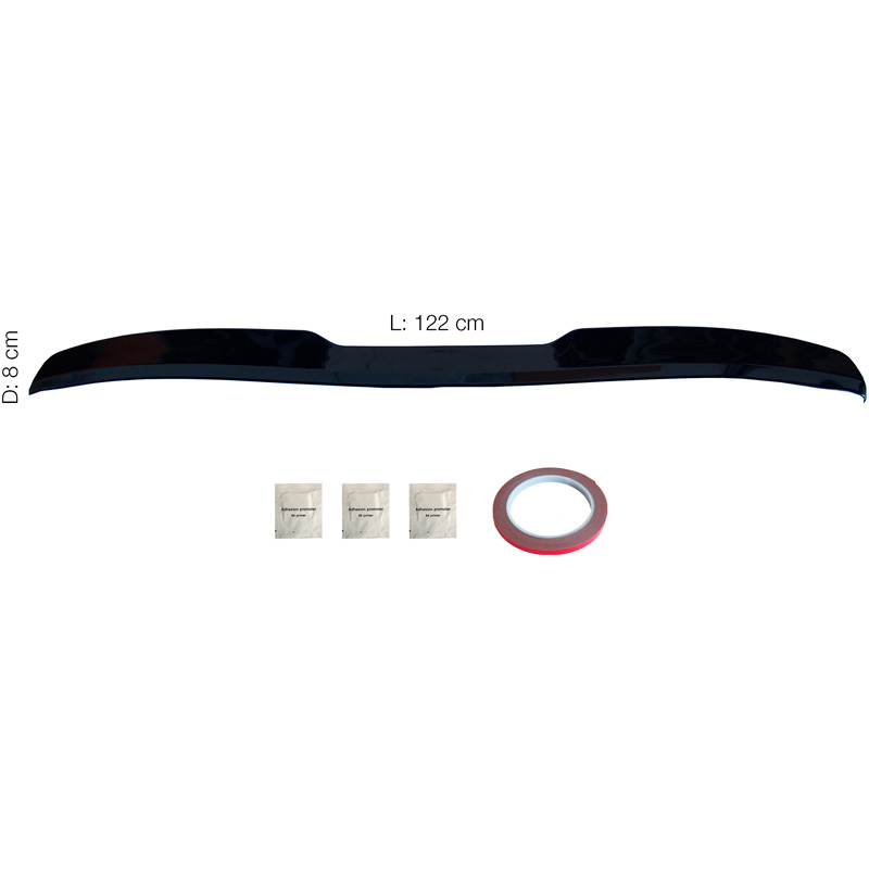 Simoni Racing Universele lijmspoiler voor kofferbak of dak – 122×8 cm