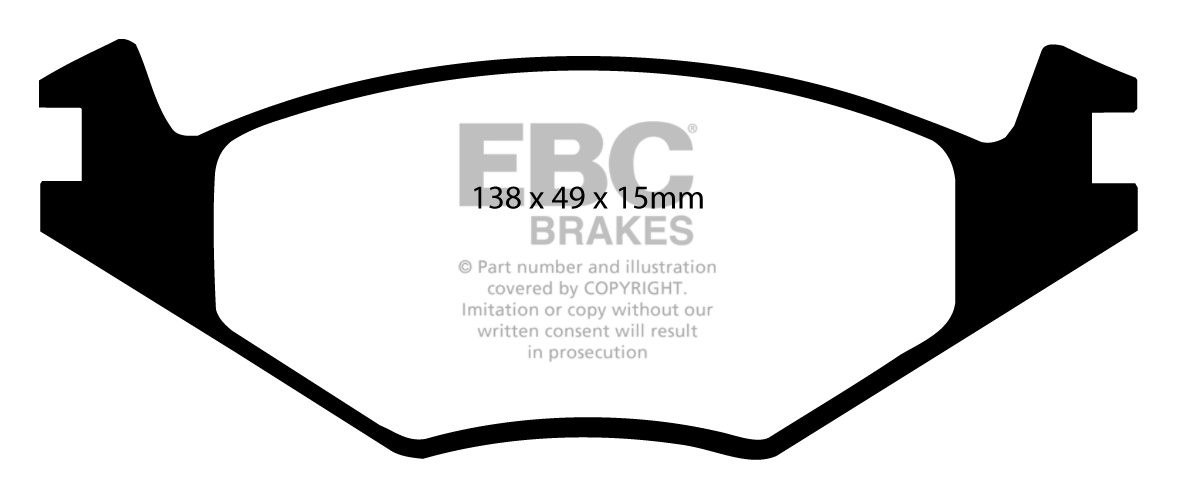 EBC Brakes VW Golf I Cabriolet 1.6 83-92 Remblokken voorzijde