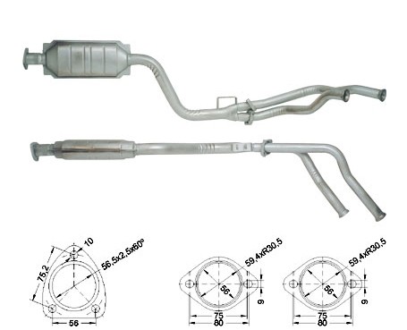 Mercedes C200 1998 cc 100 Kw / 136 cv W202 Magnaflow CAT Bouwjaa