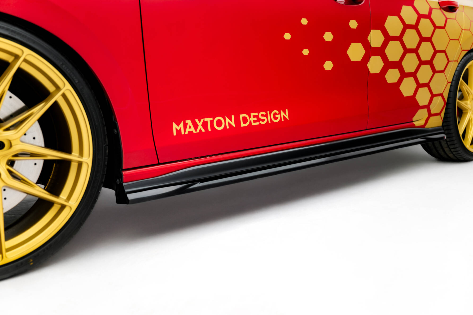 Bodykit V.1 Volkswagen Golf 8 GTI Clubsport Maxton Glanzend Zwart