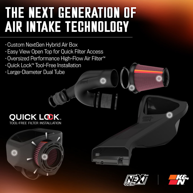 K&N NextGen Cold Air intake  Ford F150 & F150 Raptor 3.5L V6 2017-2020 (50-2609)