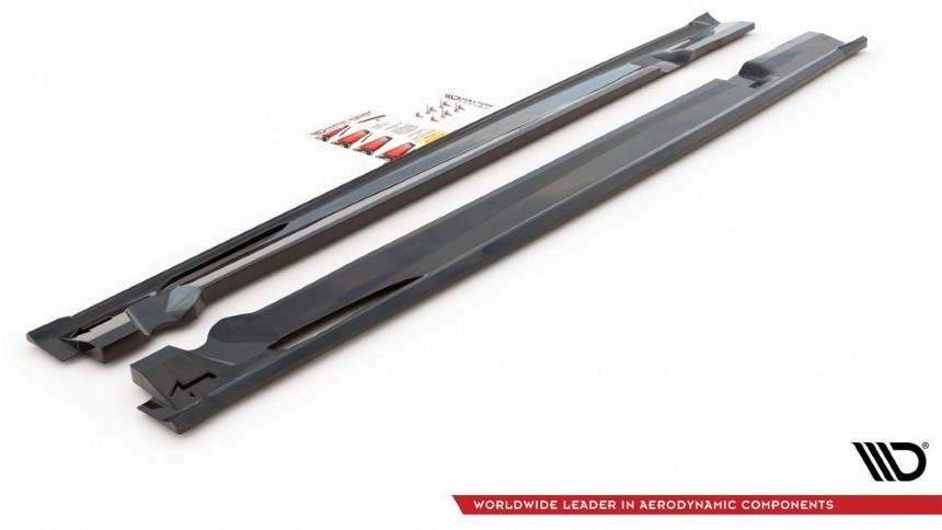 Zijskirts Mercedes AMG GT 63s Maxton Design glans zwart