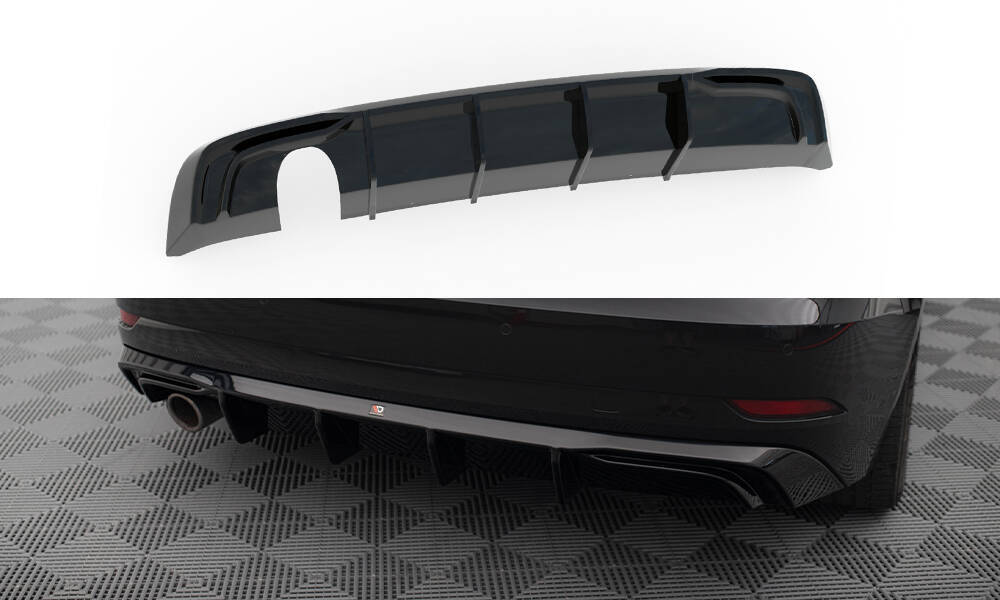 Diffuser Audi A3 Sportback 8V FL Maxton Glans Zwart