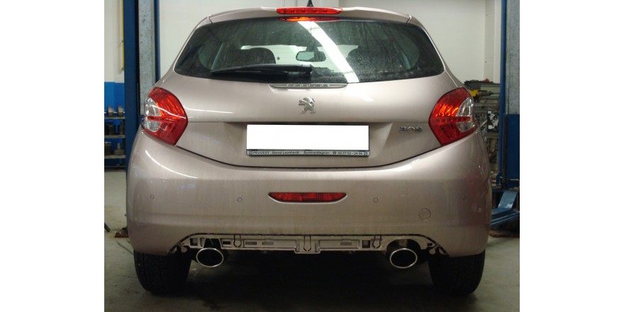 Peugeot 207/ 207cc/ 208 Einddemper Uitgang rechts/links - 115x85